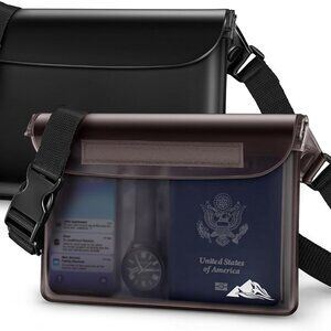 Waterproof Fanny Pack, Waterproof Pouch Dry Bag 2/3/4 Pack for Phone Passport Pu